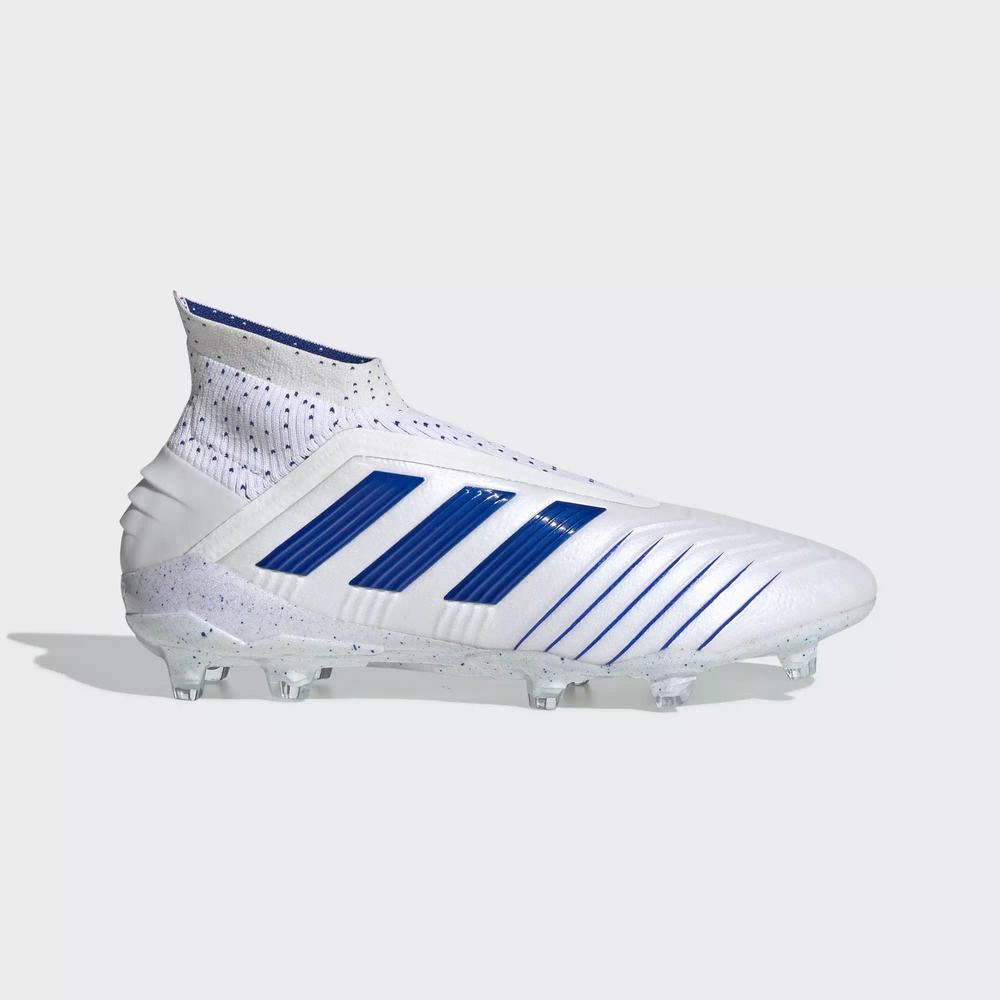 Adidas Predator 19+ Firm Ground Tacos de Futbol Blancos Para Hombre (MX-26281)